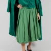 Midi Skirt in Apple Green