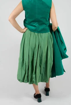 Midi Skirt in Apple Green