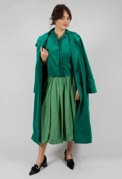 Midi Skirt in Apple Green