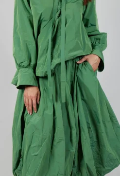 Midi Skirt in Apple Green