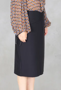 Midi Skirt in Black