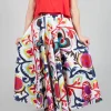 Midi Skirt in Mexico Print