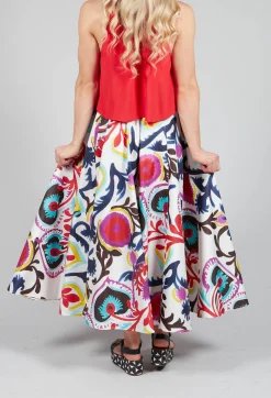 Midi Skirt in Mexico Print