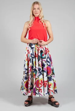 Midi Skirt in Mexico Print