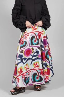 Midi Skirt in Mexico Print