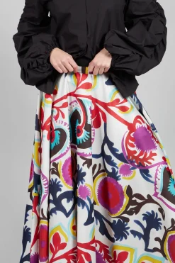 Midi Skirt in Mexico Print