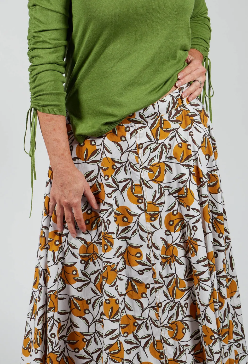 Midi Skirt in Naturale/Orca