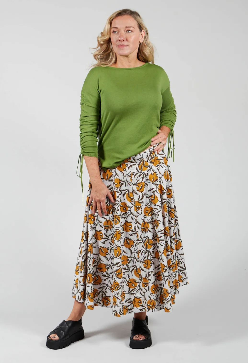 Midi Skirt in Naturale/Orca