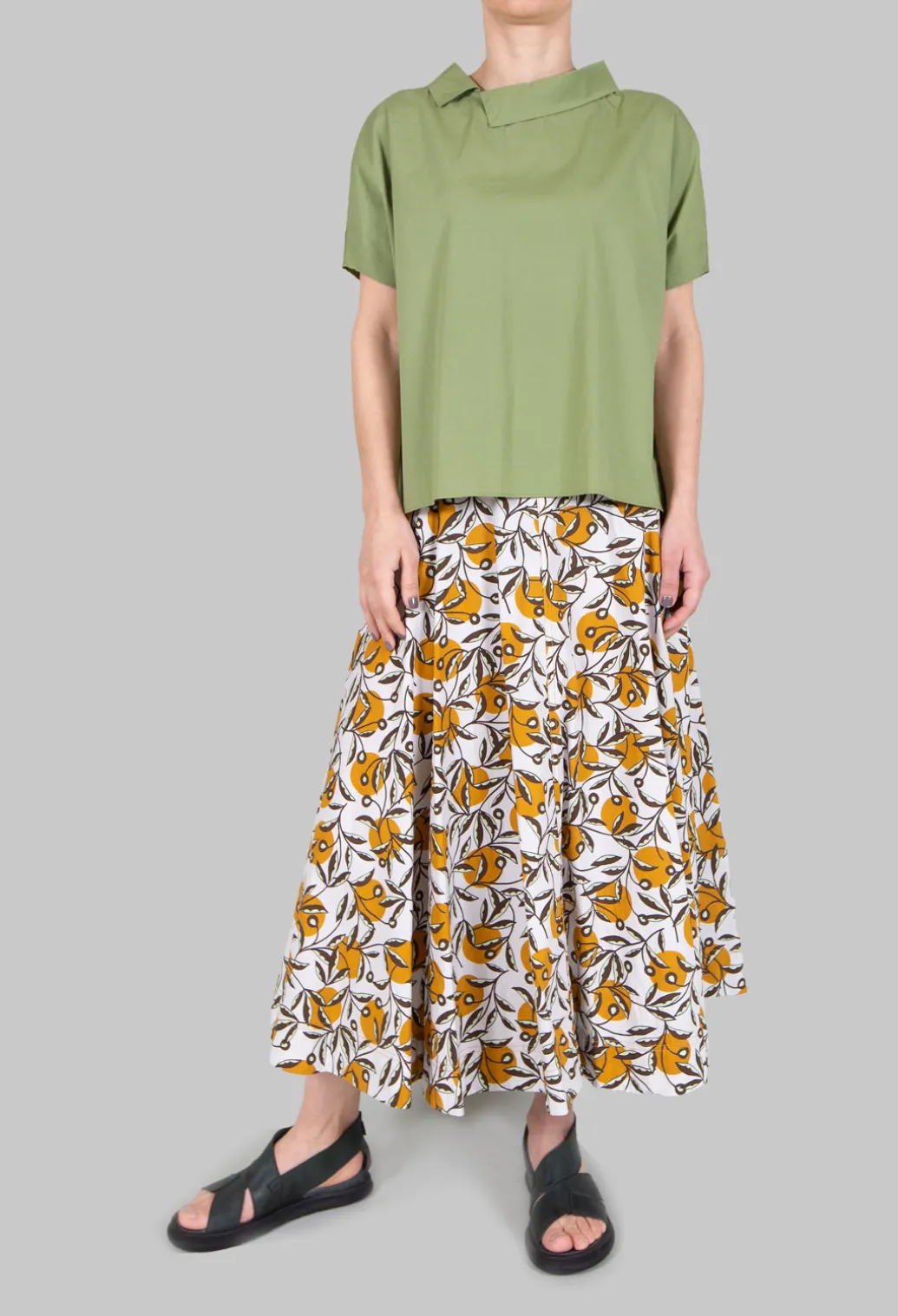 Midi Skirt in Naturale/Orca