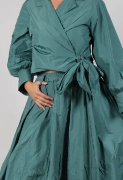 Midi Skirt in Sage Green