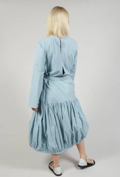 Midi Smock Dress in Blue