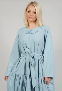Midi Smock Dress in Blue
