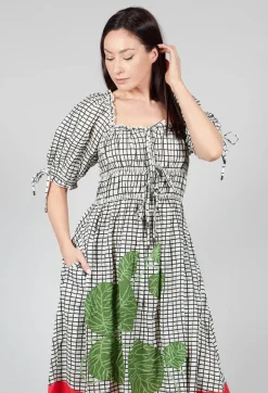 Milkmaid Dress in White