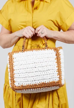 Milos Crochet Bag in White