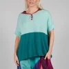 Mini Brook Jumper in Opal Blue and Blue Haze