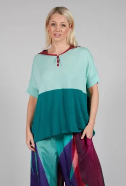 Mini Brook Jumper in Opal Blue and Blue Haze