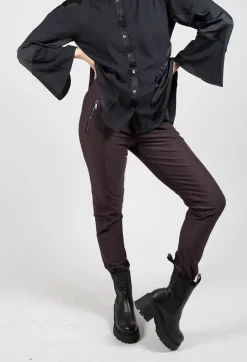 Minimalist Trousers in Burgundy