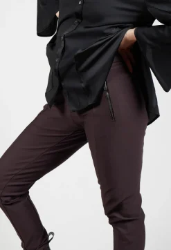 Minimalist Trousers in Burgundy