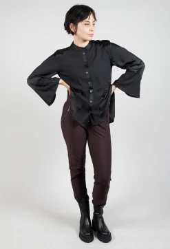 Minimalist Trousers in Burgundy