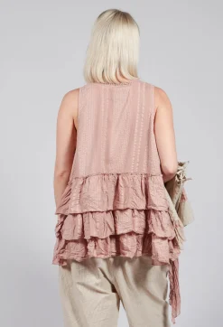 Miracle Top in Embossed Pink