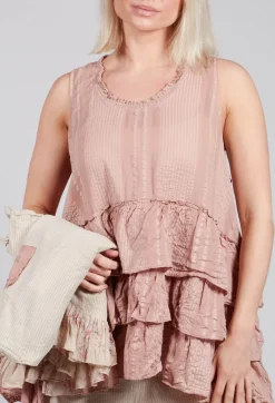 Miracle Top in Embossed Pink