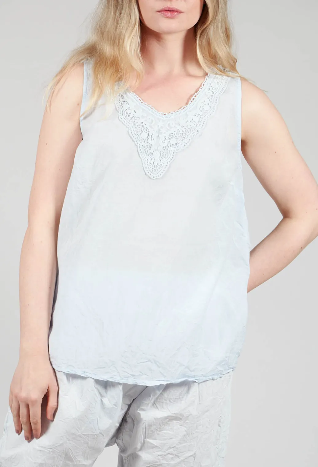Misa Top in Ice Blue
