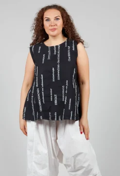 Mischweise Top in Kaviar