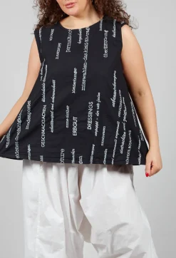 Mischweise Top in Kaviar