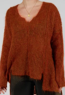 Mohair Knit Jumper in Tumeric
