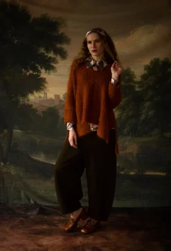 Mohair Knit Jumper in Tumeric