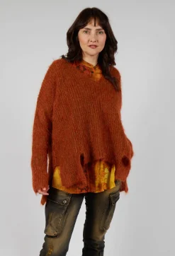 Mohair Knit Jumper in Tumeric