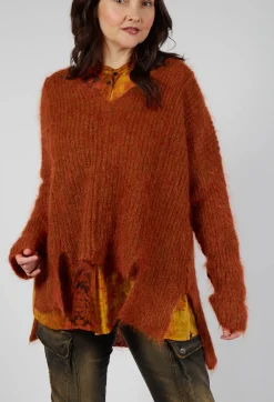 Mohair Knit Jumper in Tumeric