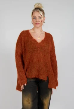 Mohair Knit Jumper in Tumeric