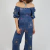 Molly Handwoven Jumpsuit in Indigo