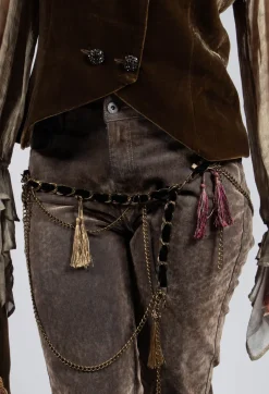 Monet Tassel Belt in Black