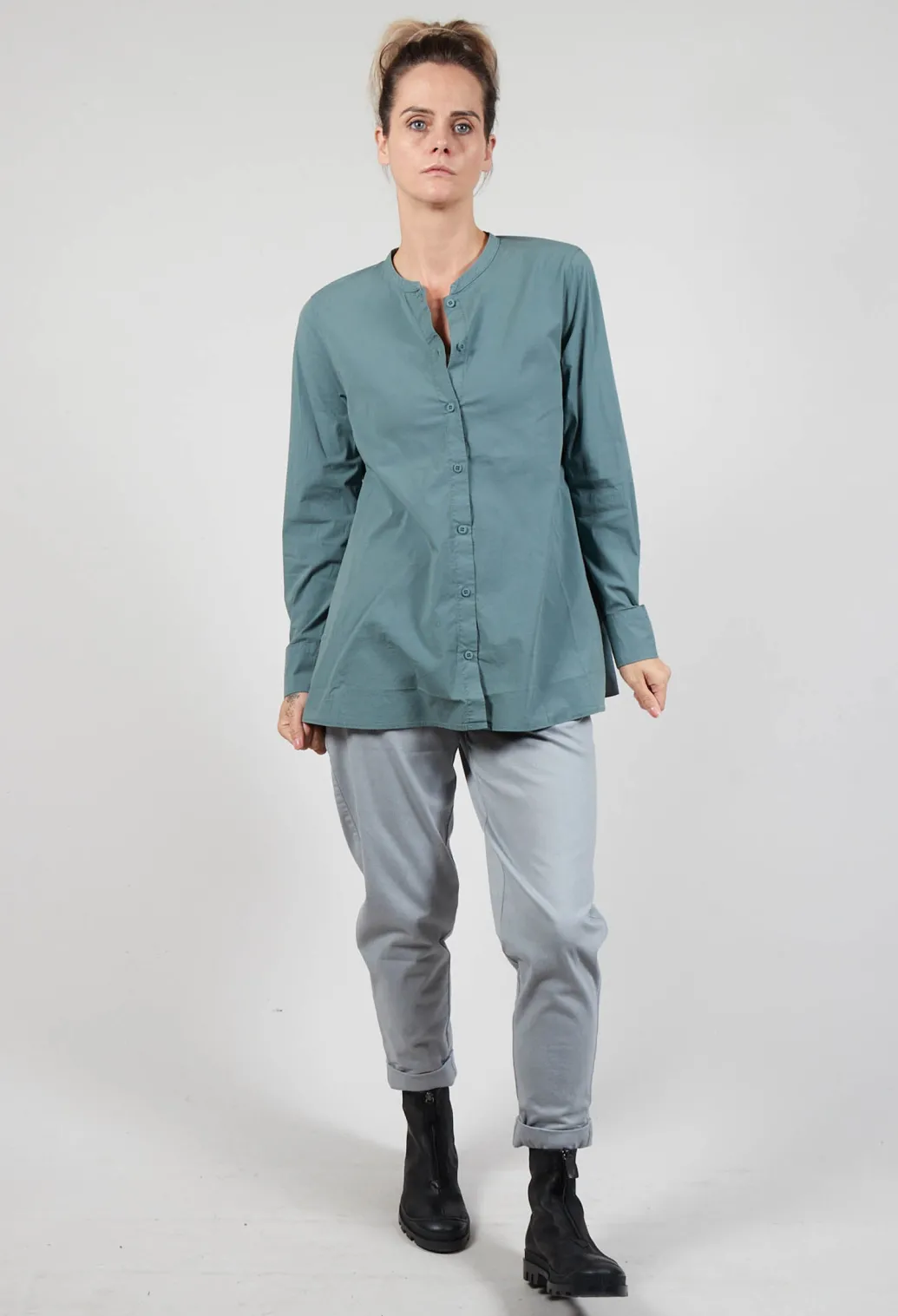 Monio Blouse in Sage Leaf