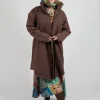 Monsun Coat in Chocolate Brown