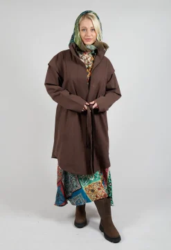Monsun Coat in Chocolate Brown