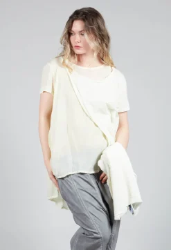 Mullet Back T-Shirt in Lilly 10% Cloud