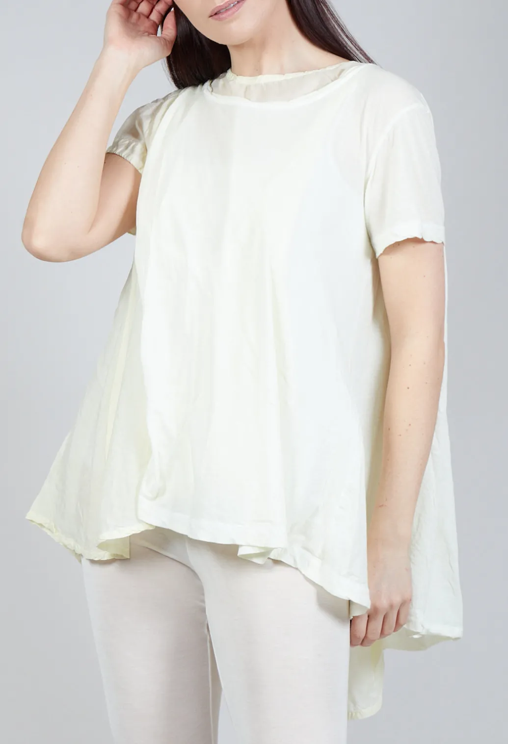 Mullet Back T-Shirt in Lilly 10% Cloud