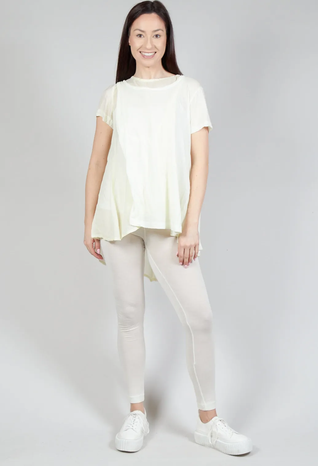 Mullet Back T-Shirt in Lilly 10% Cloud