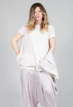 Mullet Back T-Shirt in Rose 10% Cloud