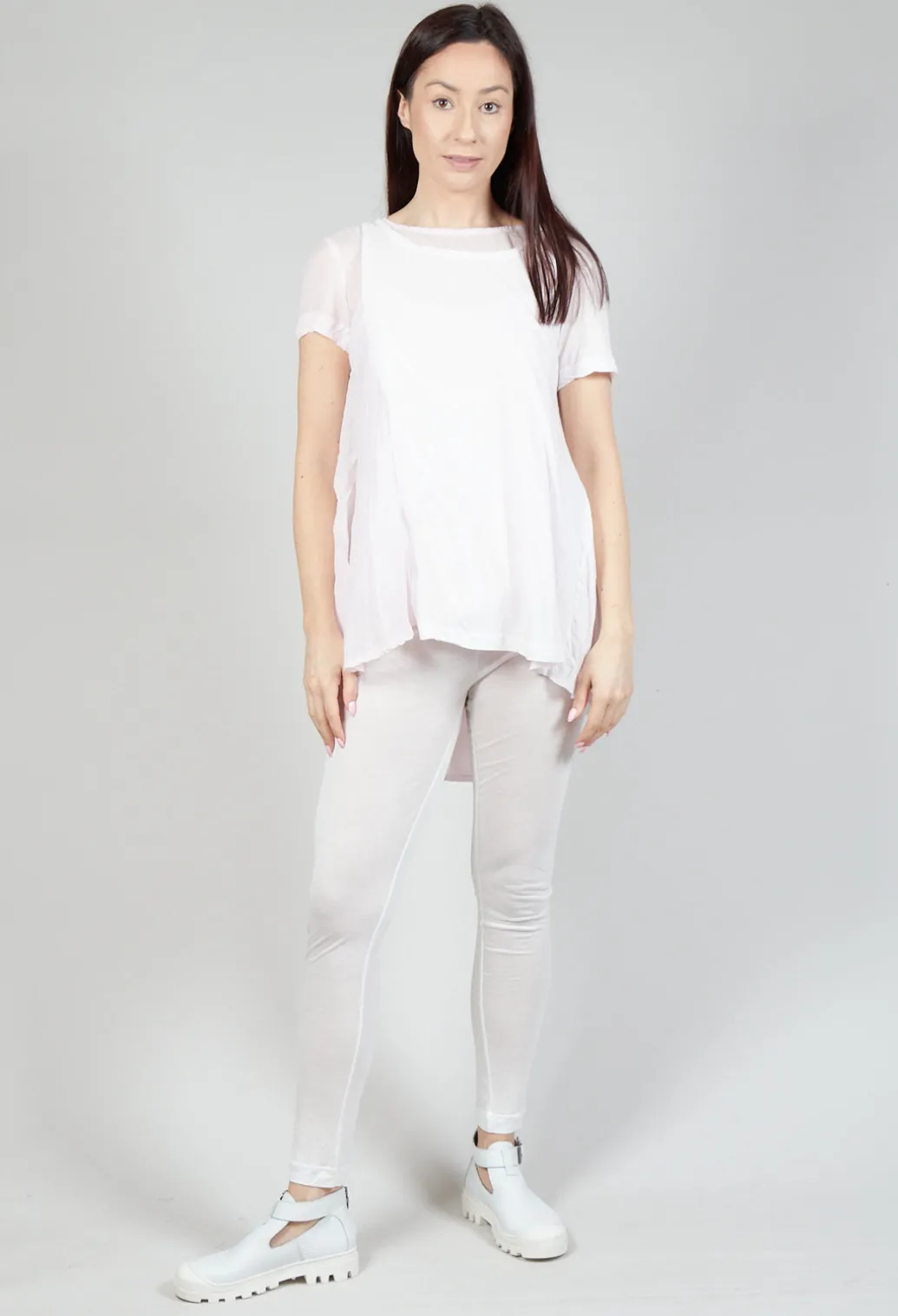 Mullet Back T-Shirt in Rose 10% Cloud