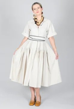 Multi Tiered Dress in Beige