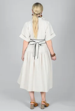 Multi Tiered Dress in Beige