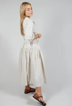 Multi Tiered Dress in Beige