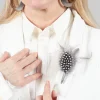 Multi-Feather Pin in Original Grey