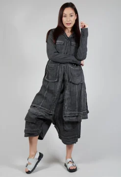 Multi-Pocket Coat in Coal Cloud