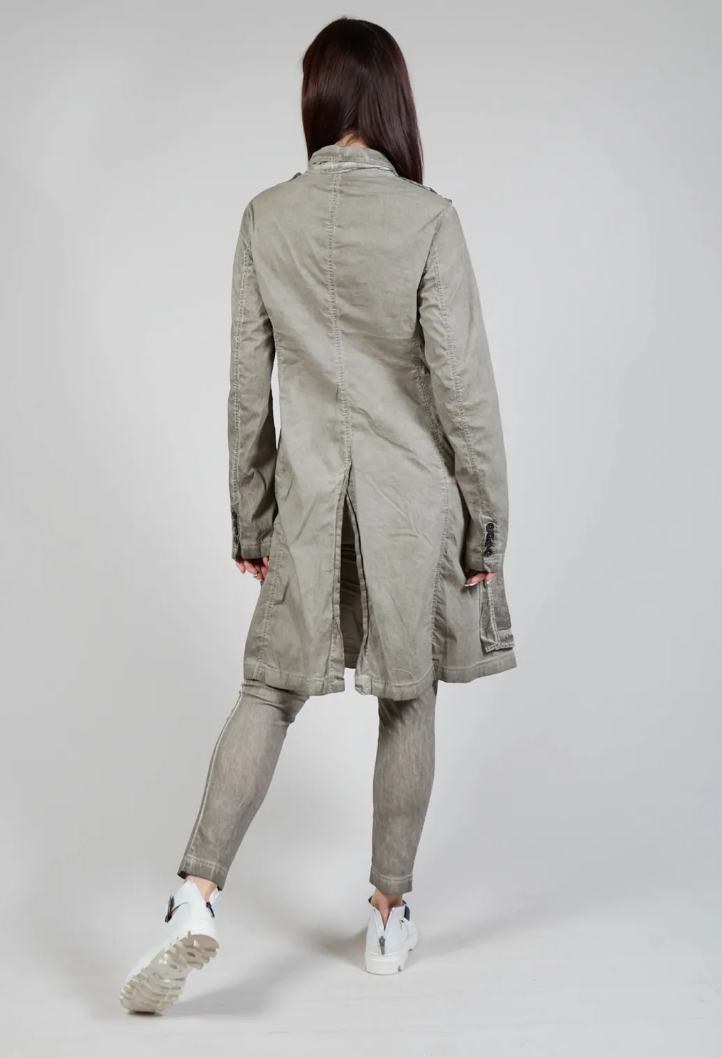 Multi-Pocket Coat in Hay Cloud
