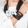 Multistrand Bracelet in Black and White